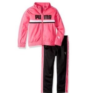 Puma Hot Pink & Black Tracksuit (Girls 4T)